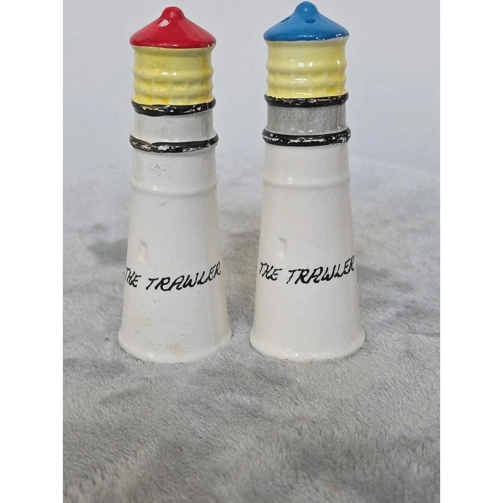 Vintage Lighthouse Salt And Pepper Shakers The Trawler.